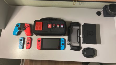 Nintendo Switch Bundle with Accessories and Games