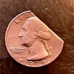  Clipped Mint Error 1979 P US quarter (makeAoffer)