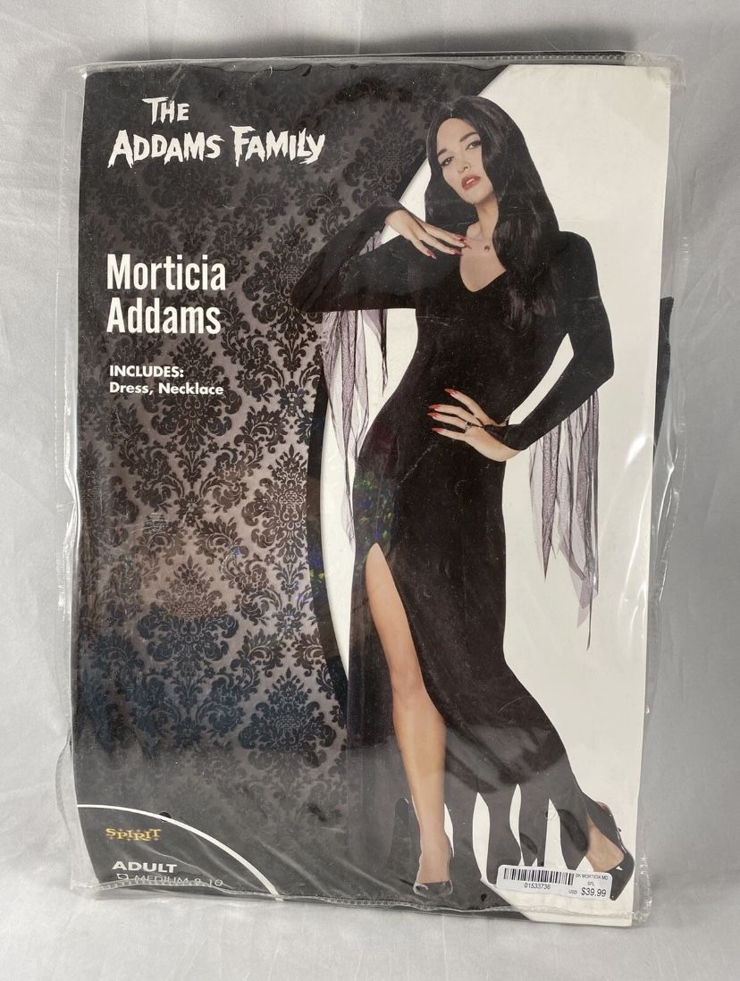 Morticia Addams, black dress Halloween costume costume women’s medium