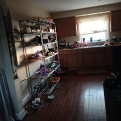 64  TV FS,100, Wireless Color Pri Ter Ex New Inc$ 75, Livingston Room End And Long Oak Wood Tables 50, 5 Tier Metal Shelf Organizer 70. T Teq