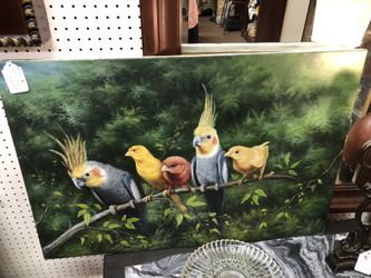 Birds Painting on Canvas