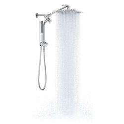 10” Luxury Rain Shower Head With Handheld Spray Combo - Chrome - New In Box 