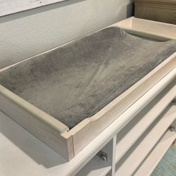 Diaper Changing Station With Pad And Washable Cover