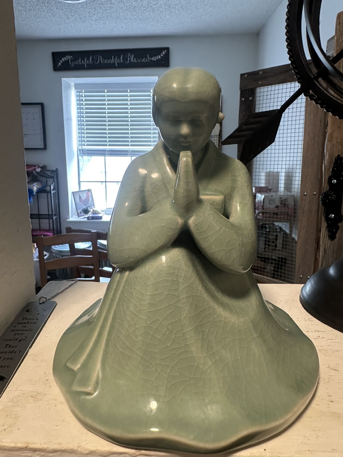 Vintage Asian Girl Praying