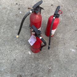 3 Fire Extinguishers 