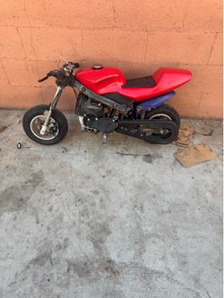 Gasoline mini bike works great