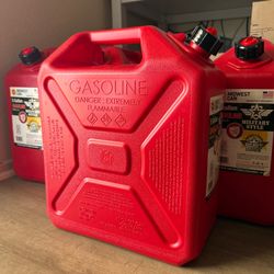 Gasoline 5 Gallon Gas Fuel Cans Heavy Duty Containers Tanks Gasolina Botes Contenedores