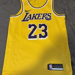 LeBron James Los Angeles Lakers Yellow Jersey 