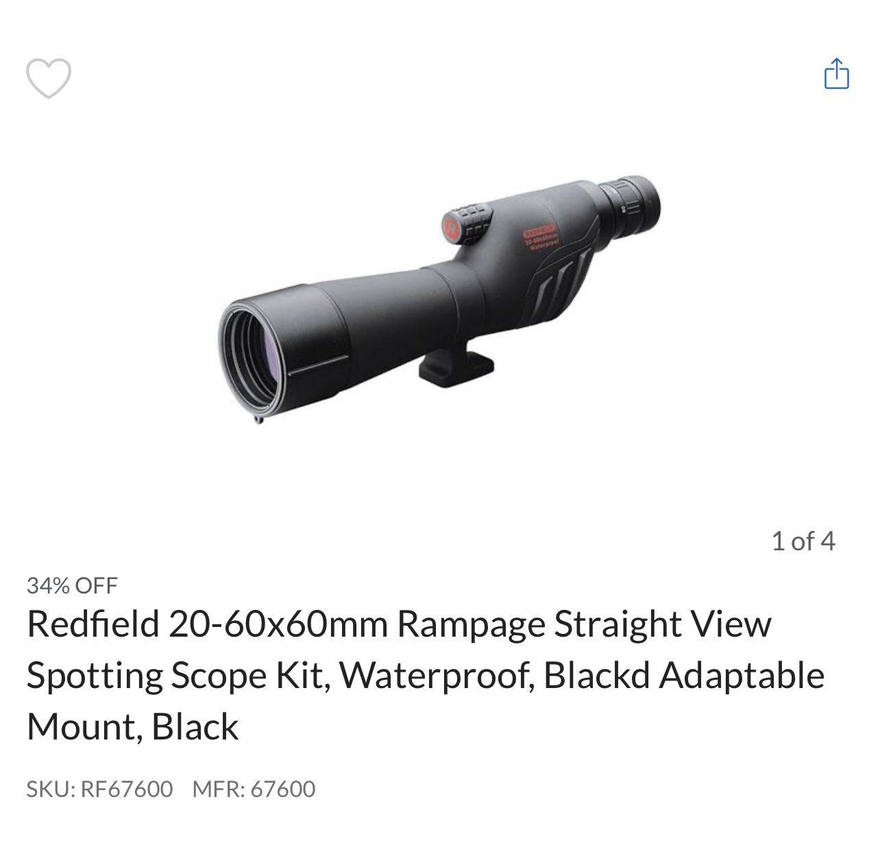 Redfield Waterproof Spotting Scope
