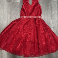 Red Lace Dress 