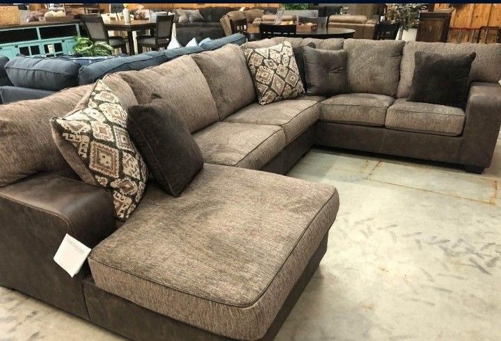 Abalone 3 PIECES SECTIONAL COUCH SAME DAY DELIVERY By ASHLEY