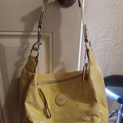 Yellow Coach Purse Handbag