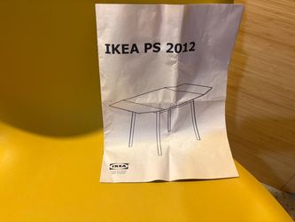 IKEA drop leaf table with 2 chairs