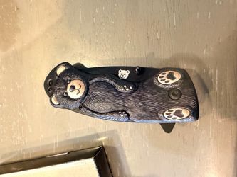 Bear Themed Folding Pocket Knife