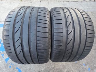 2 USED TIRES BRIDGESTONE RFT 315/35/20