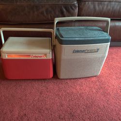 2 Coleman Coolers - $10.00 For Both