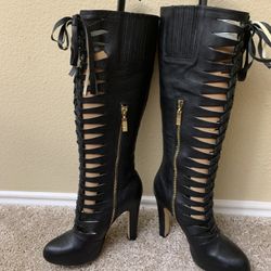 Black Leather Boots
