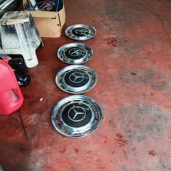 1974 Mercedes 240D Hubcaps $300