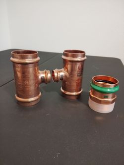 Viega copper press fittings 2 inch