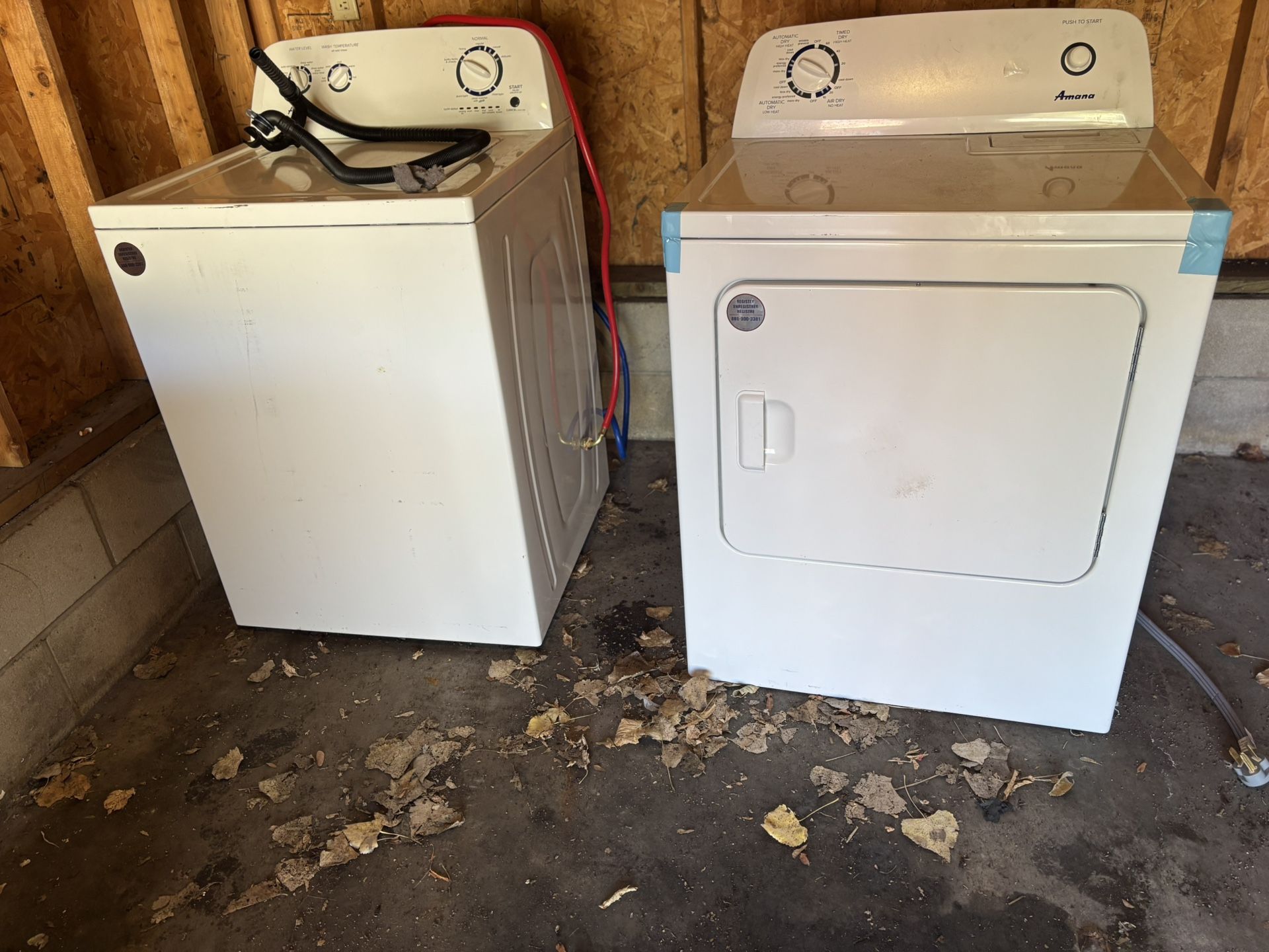 Amana Top loader & Electric Dryer