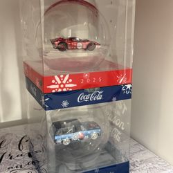 M2 Coca Cola Holiday Ornament Ford And Chevy 