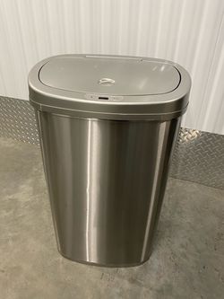 13 Gal. Stainless Steel Sensor Trash Can