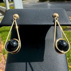 Jewelry 14k solid yellow gold only ball stud earrings 2.30g