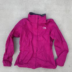 The North Face Hyvent Windbreaker Jacket Womens Size Large Dark Pink Vented