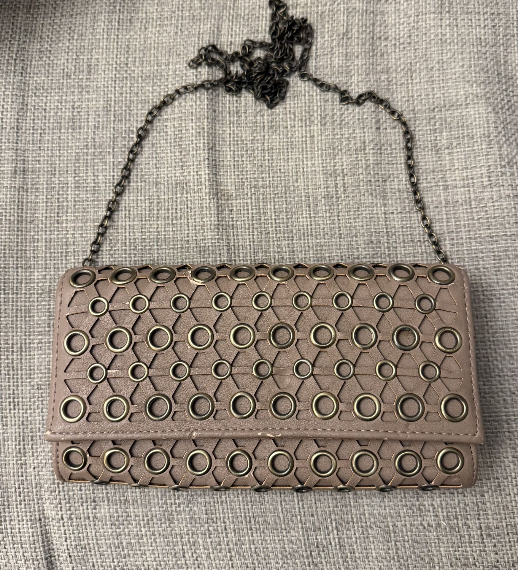 Chic Soft Pink Chain Shoulder Bag