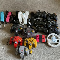 Nintendo 64 , Wii U , Wii Xbox 360 ,joystick Controllers 