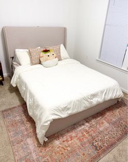 Beige Queen Size - Lift Up Bed