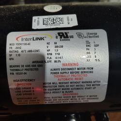 Interlink YSDK750-4C Electric Motor w Pulley