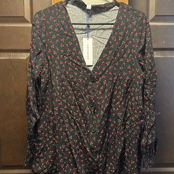 Women’s Cherry Tunic 3/4 Shirt 