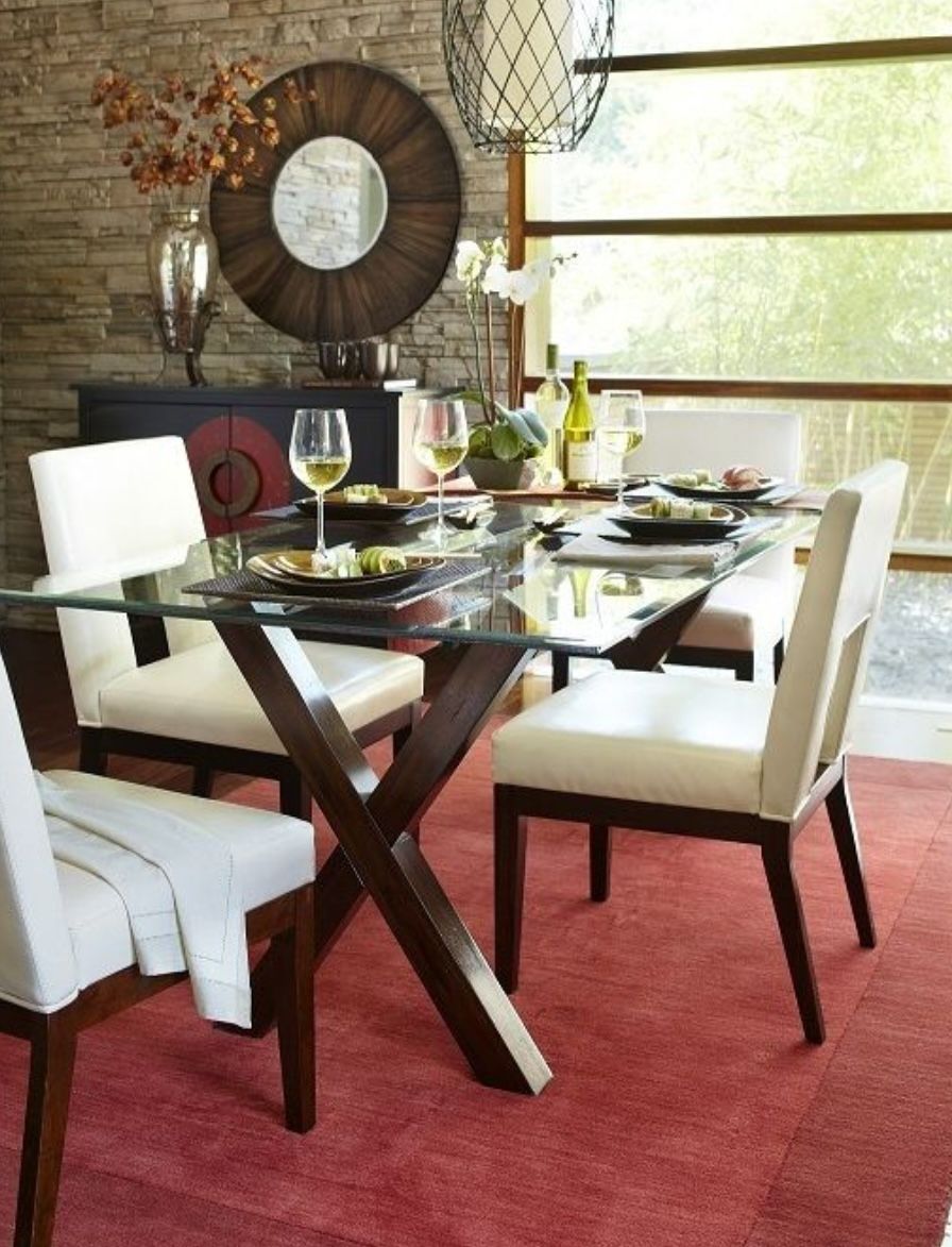 Free Glass Dining Room Table - Pier 1 Size To Seat 6