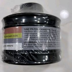 40mm NATO Gas Mask Filter (RD40) CBRN NBC ABEK NEW Sealed Expiration Dec. 2033