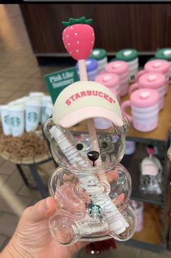 Strawberry Starbucks Barista cups