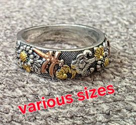 New Dragonfly ring rings silver tone not 925 sold separately see all pics SHIPPING AVAILABLE