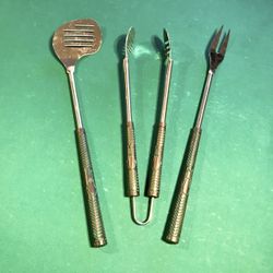 3pc Stainless Steel BBQ Tools By Poligo w/Golf Logo