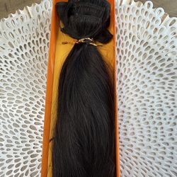 Real- Hair Extensions-18” Brand New-clip in