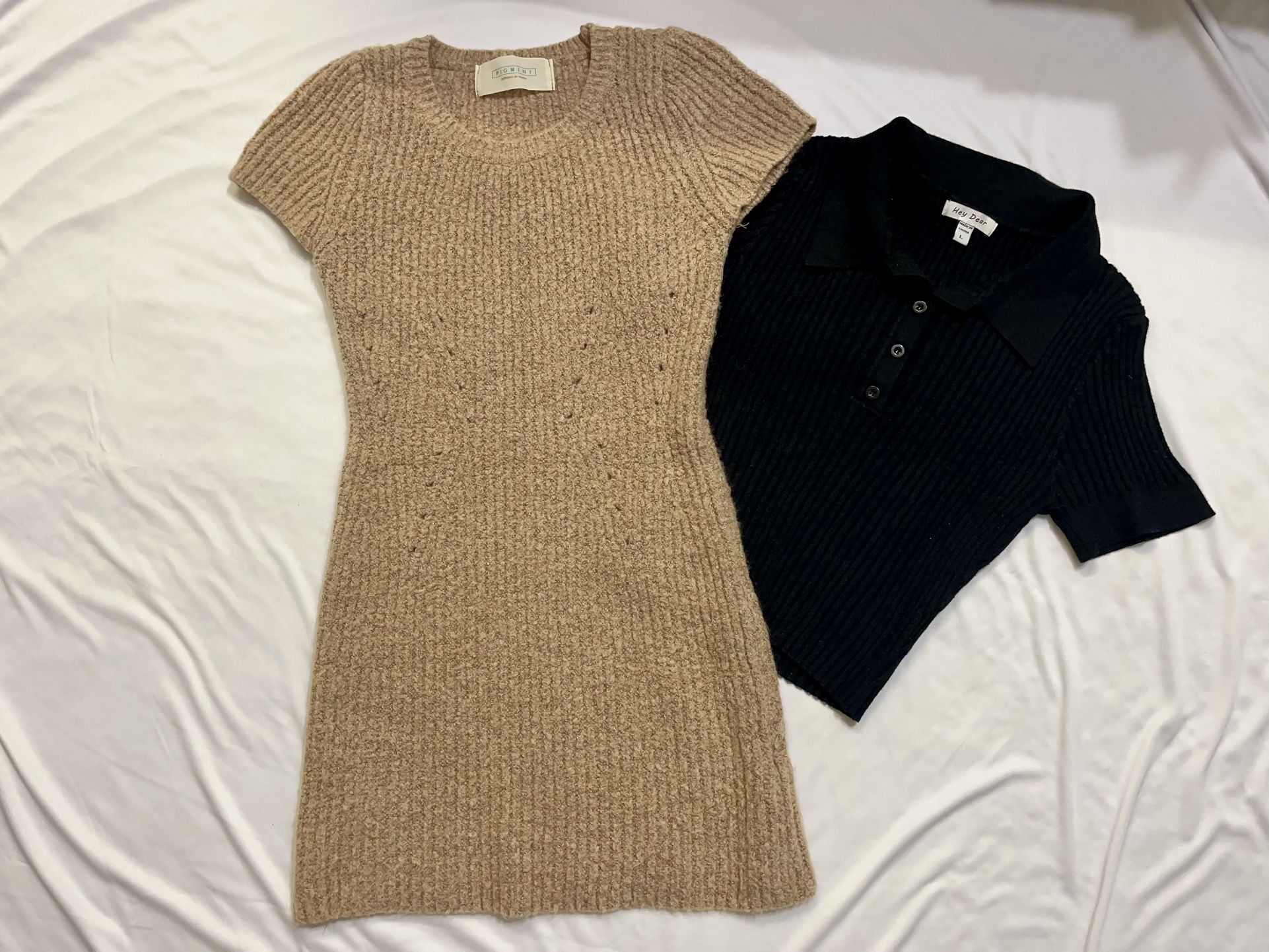 Knit Dress & Polo T $10 - Size S