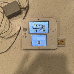 Nintendo 2DS With Super Mario Bros And link Game 