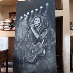 4'x8' Bob Marley painting