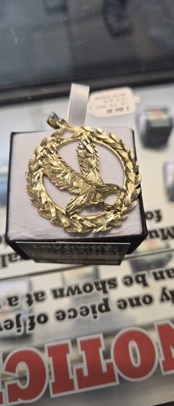 14k Gold Eagle Pendant