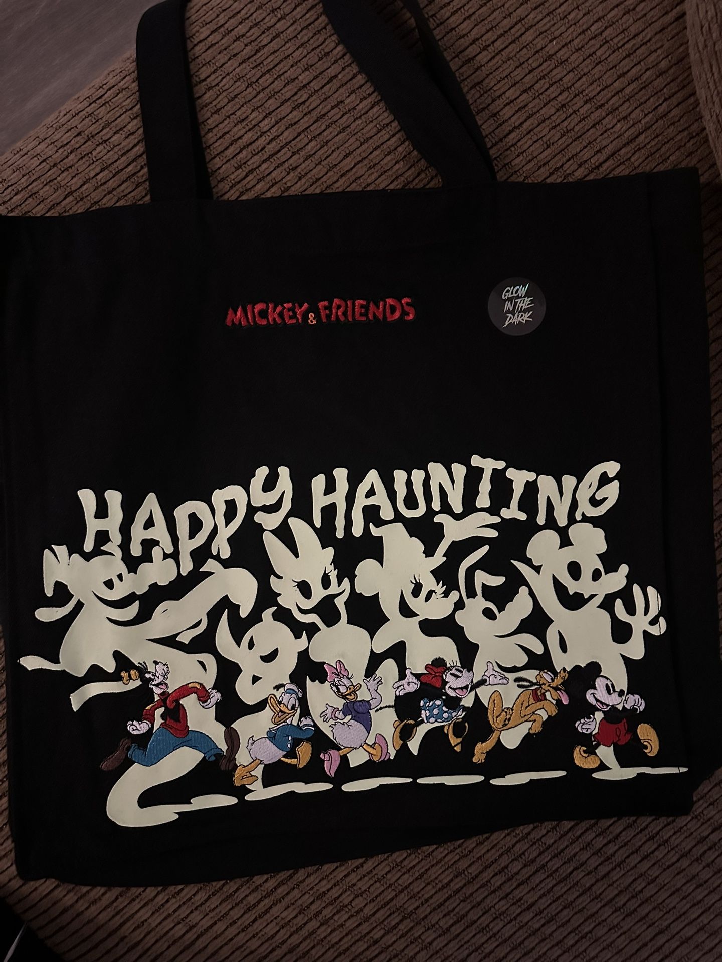 Disney Glow In The Dark Tote Bag