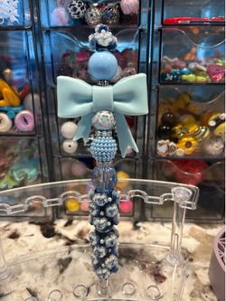 Blue Bow Pen