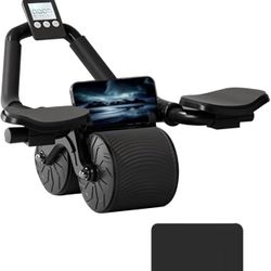 Uota Ab Roller Wheel with Elbow Support, Automatic Rebound Abdominal Wheel,Ab Roller for Abdominal Exercise Machine,Abs Workout Equipment,Trainer Fitn