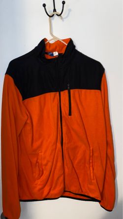 Orange and black jacket