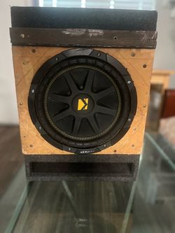 Kicker Subwoofer in Ported Wood Box