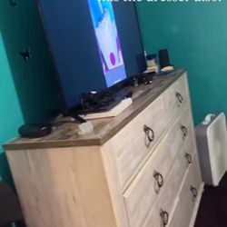 bed frame and dresser