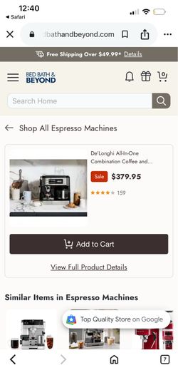 Delonghi coffee an exspreso machine